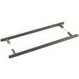 Burlington Belgrave Pull Handles 425 X 20mm Back to Back Dark Bronze
