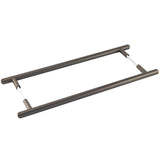 Burlington Belgrave Pull Handles 425 X 20mm Back to Back Dark Bronze
