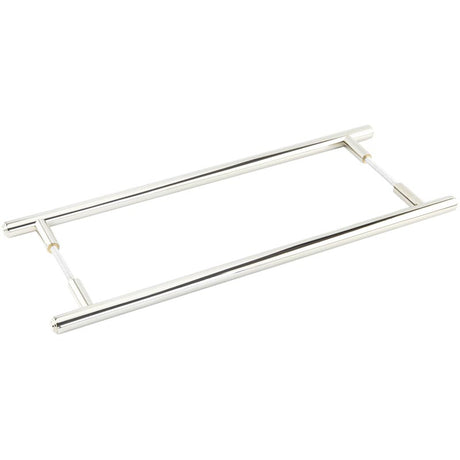 Burlington Belgrave Pull Handles 425 X 20mm Back to Back Polished Nickel