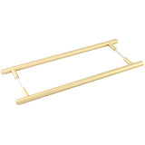 Burlington Belgrave Pull Handles 425 X 20mm Back to Back Satin Brass