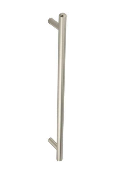 Burlington Belgrave Pull Handles 425 X 20mm Bolt Through Satin Nickel