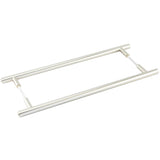 Burlington Belgrave Pull Handles 425 X 20mm Back to Back Satin Nickel