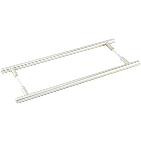 Burlington Belgrave Pull Handles 425 X 20mm Back to Back Satin Nickel