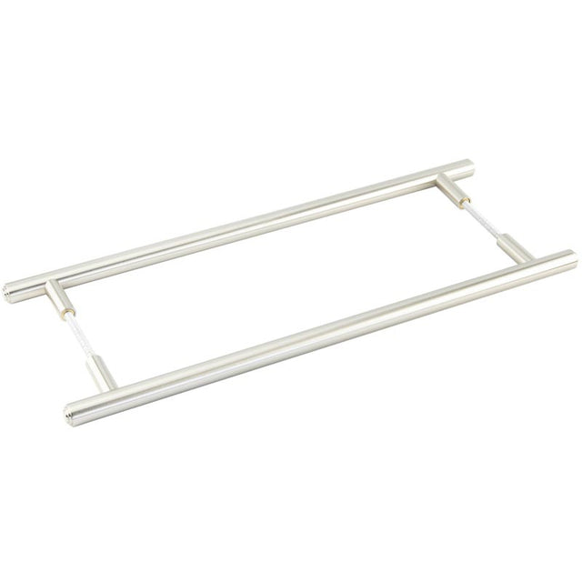 Burlington Belgrave Pull Handles 425 X 20mm Back to Back Satin Nickel