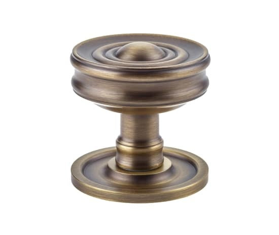 Burlington Bloomsbury Mortice Door Knob Antique Brass