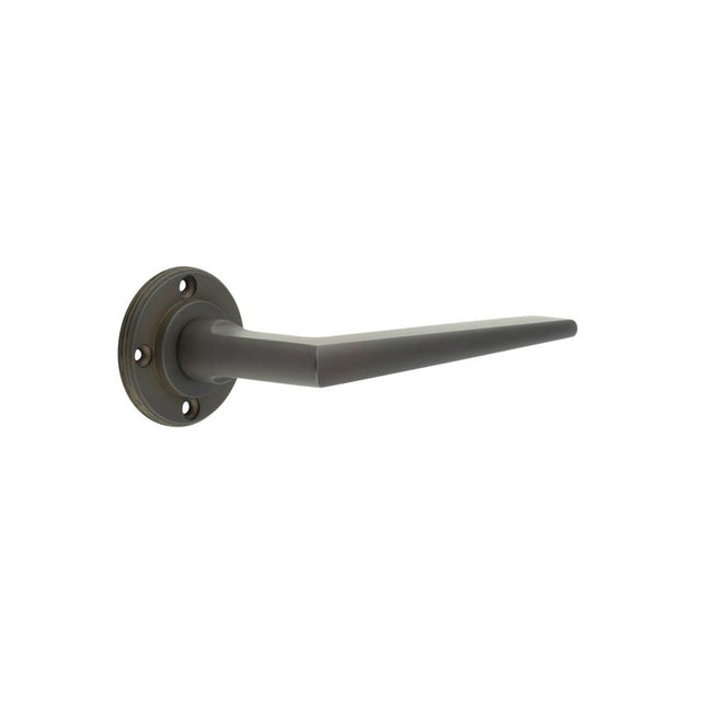 Mayfair Door Handle with No Rose Dark Bronze