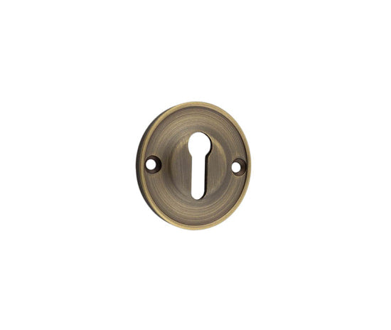 Burlington 40mm Standard Keyway Escutcheon 40MM Antique Brass