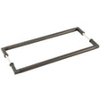 Burlington Westminster Pull Handles 425 X 20mm Back to Back Dark Bronze