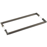 Burlington Westminster Pull Handles 425 X 20mm Back to Back Dark Bronze