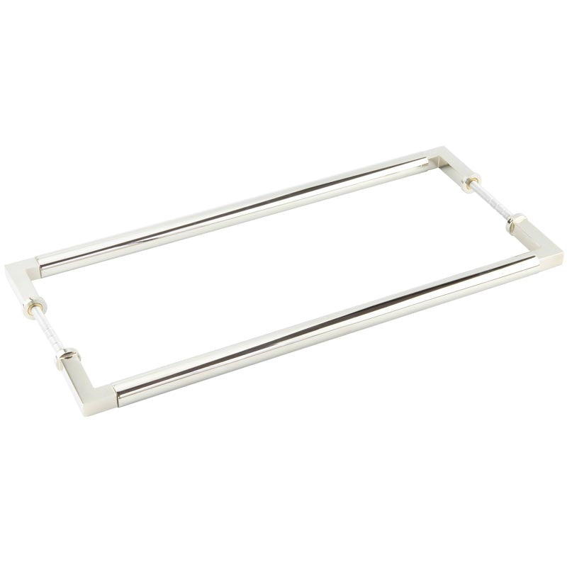Burlington Westminster Pull Handles 425 X 20mm Back to Back Polished Nickel