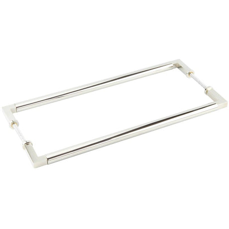 Burlington Westminster Pull Handles 425 X 20mm Back to Back Polished Nickel