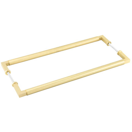 Burlington Westminster Pull Handles 425 X 20mm Back to Back Satin Brass