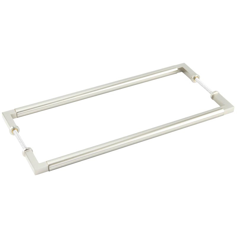 Burlington Westminster Pull Handles 425 X 20mm Back to Back Satin Nickel