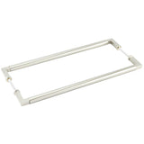 Burlington Westminster Pull Handles 425 X 20mm Back to Back Satin Nickel