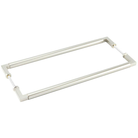 Burlington Westminster Pull Handles 425 X 20mm Back to Back Satin Nickel