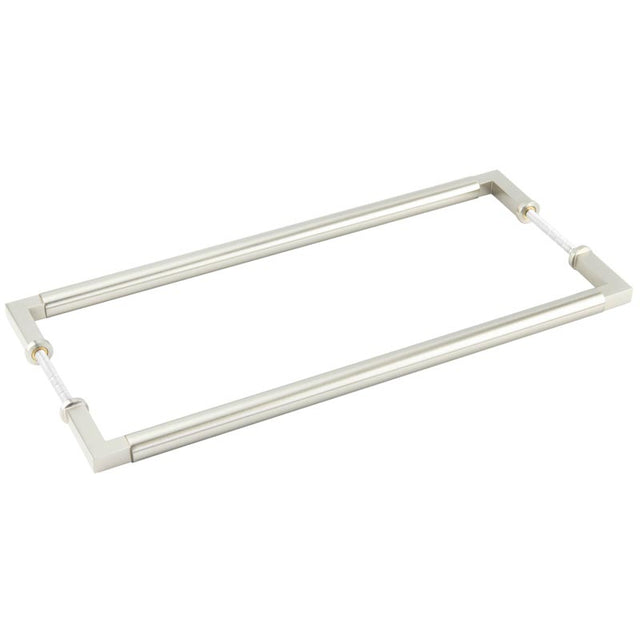 Burlington Westminster Pull Handles 425 X 20mm Back to Back Satin Nickel