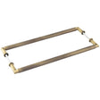 Burlington Piccadilly Pull Handles 425 X 20mm Back to Back Antique Brass