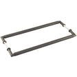 Burlington Piccadilly Pull Handles 425 X 20mm Back to Back Dark Bronze