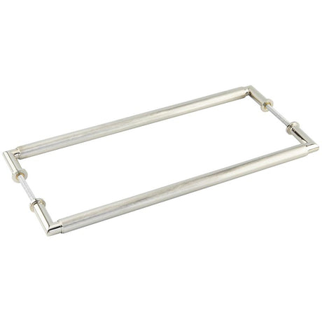 Burlington Piccadilly Pull Handles 425 X 20mm Back to Back Polished Nickel