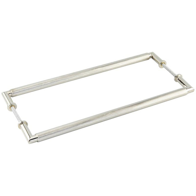 Burlington Piccadilly Pull Handles 425 X 20mm Back to Back Polished Nickel