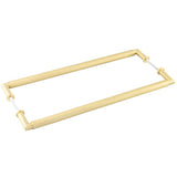 Burlington Piccadilly Pull Handles 425 X 20mm Back to Back Satin Brass