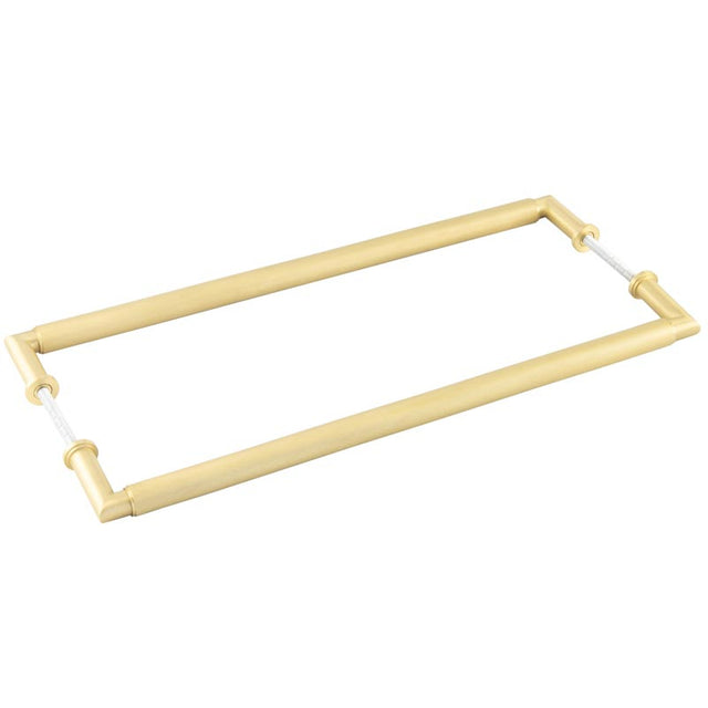Burlington Piccadilly Pull Handles 425 X 20mm Back to Back Satin Brass