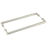 Burlington Piccadilly Pull Handles 425 X 20mm Back to Back Satin Nickel