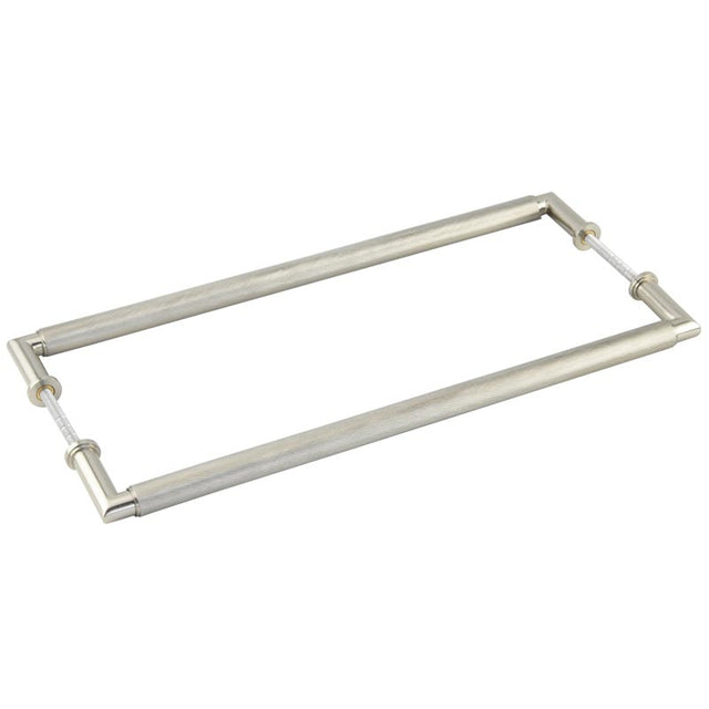 Burlington Piccadilly Pull Handles 425 X 20mm Back to Back Satin Nickel