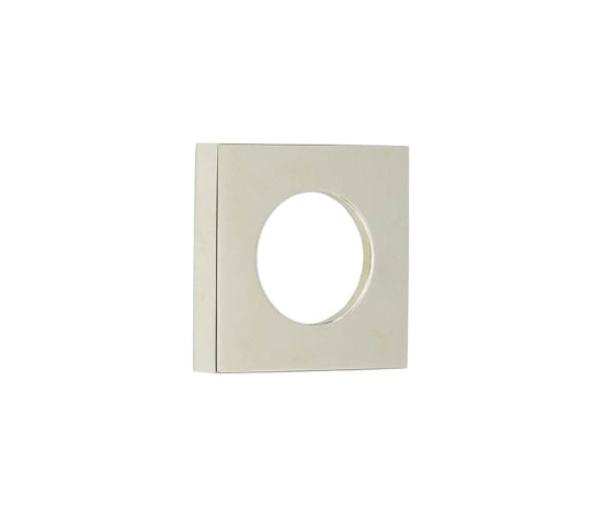 Burlington Square Plain Outer Rose Polished Nickel