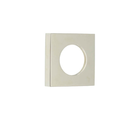 Burlington Square Plain Outer Rose Polished Nickel