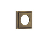 Burlington Square Stepped Outer Rose Antique Brass