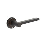 Fitzrovia Door Handles No Rose Dark Bronze
