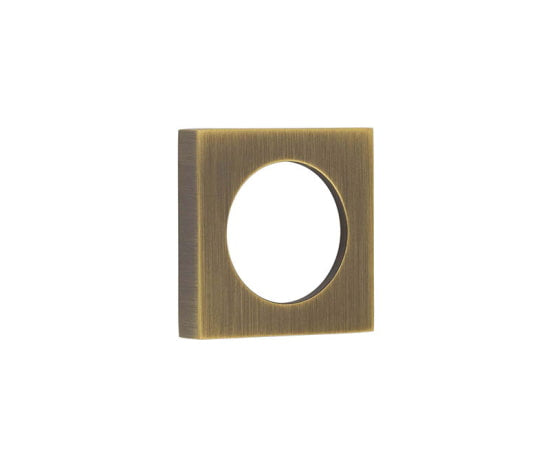 Burlington Plain Square Outer Rose for Burlington Escutcheon Antique Brass