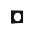 Burlington Plain Square Outer Rose for Escutcehons Black