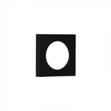 Burlington Plain Square Outer Rose for Escutcehons Black
