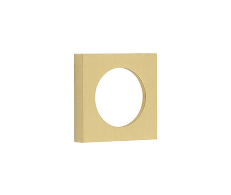 Burlington Plain Square Outer Rose for Burlington Escutcheon Satin Brass