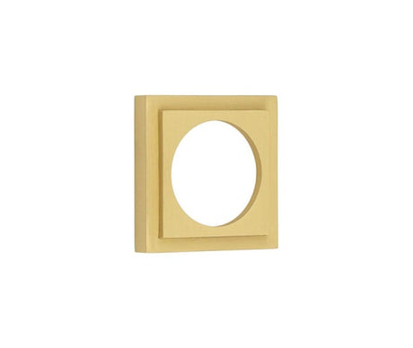 Burlington Stepped Square Outer Rose for Burlington Escutcheon Satin Brass
