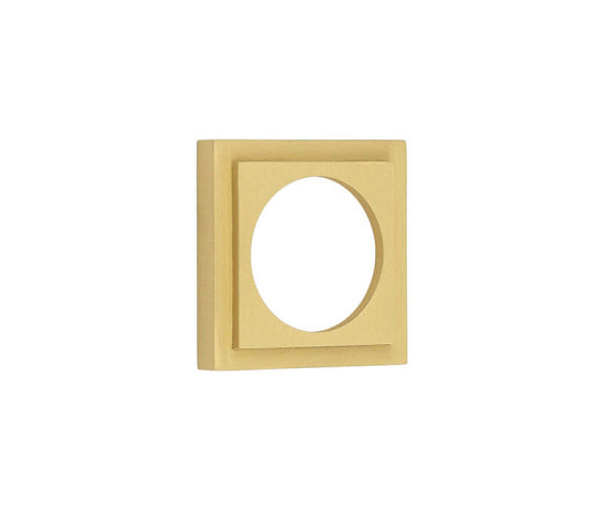 Burlington Stepped Square Outer Rose for Burlington Escutcheon Satin Brass