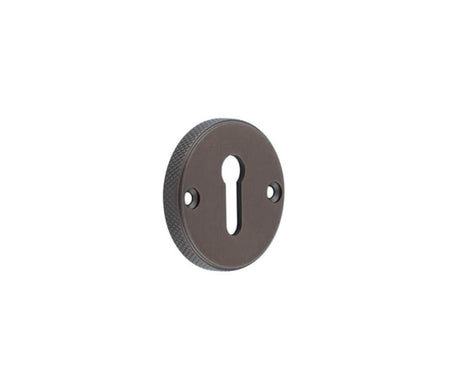 Burlington Westbourne Knurled Standard Keyway Escutcheon Dark Bronze
