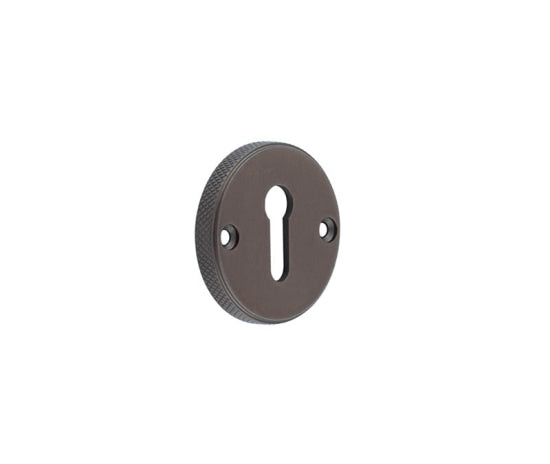 Burlington Westbourne Knurled Standard Keyway Escutcheon Dark Bronze