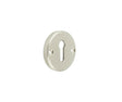 Burlington Westbourne Knurled Standard Keyway Escutcheon Satin Nickel