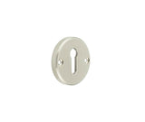 Burlington Westbourne Knurled Standard Keyway Escutcheon Satin Nickel