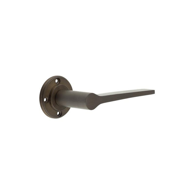 Knightsbridge Door Handles No Rose Dark Bronze