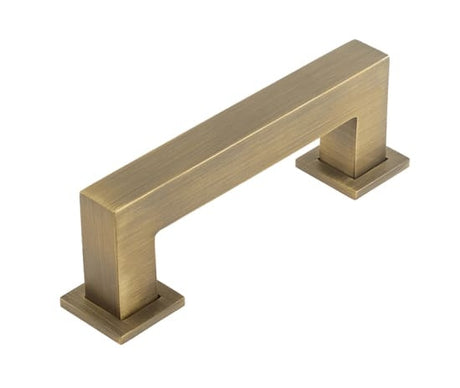 Burlington Trafalgar Square Cabinet Handles 96mm Antique Brass