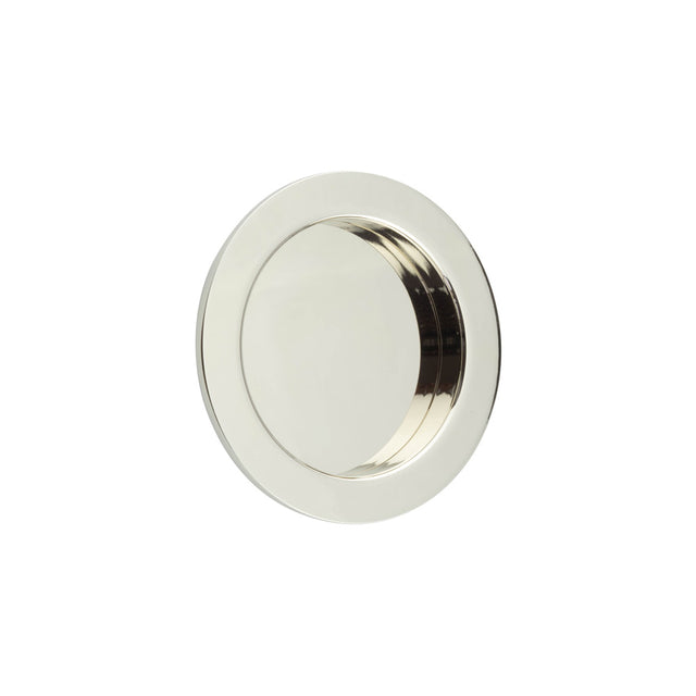 Burlington Circular Flush Pull Polished Nickel