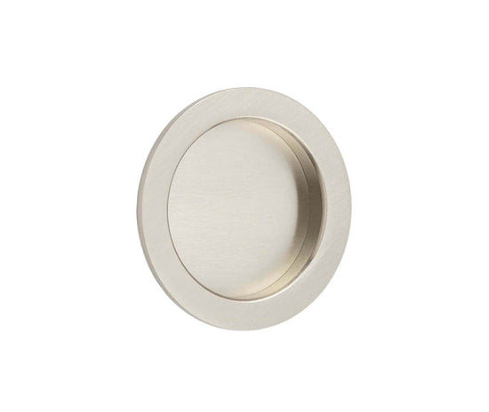 Burlington Circular Flush Pull Satin Nickel
