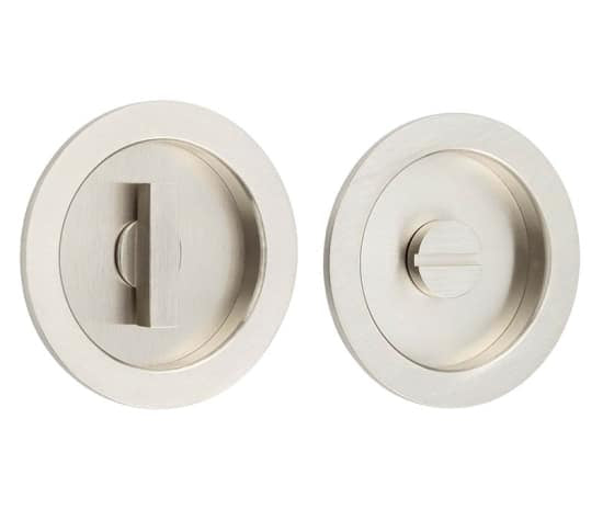 Burlington Circular Turn & Release Satin Nickel