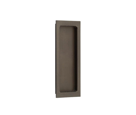 Burlington Rectangular Flush Pull Dark Bronze