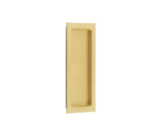 Burlington Rectangular Flush Pull Satin Brass