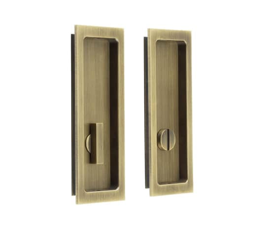 Burlington Rectangular Turn & Release Antique Brass